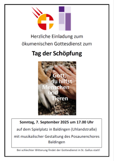Schöpfungsgottesdienst 2025