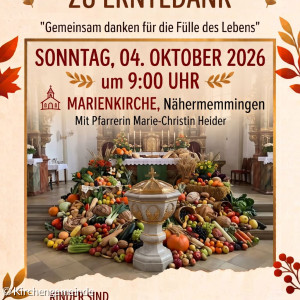 Erntedank Nähermemmingen 2026